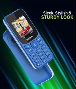 LAVA Hero Shakti Keypad Mobile|1.8 inch Big Display|Auto Call Recording|Wireless FM  (Dark Blue)